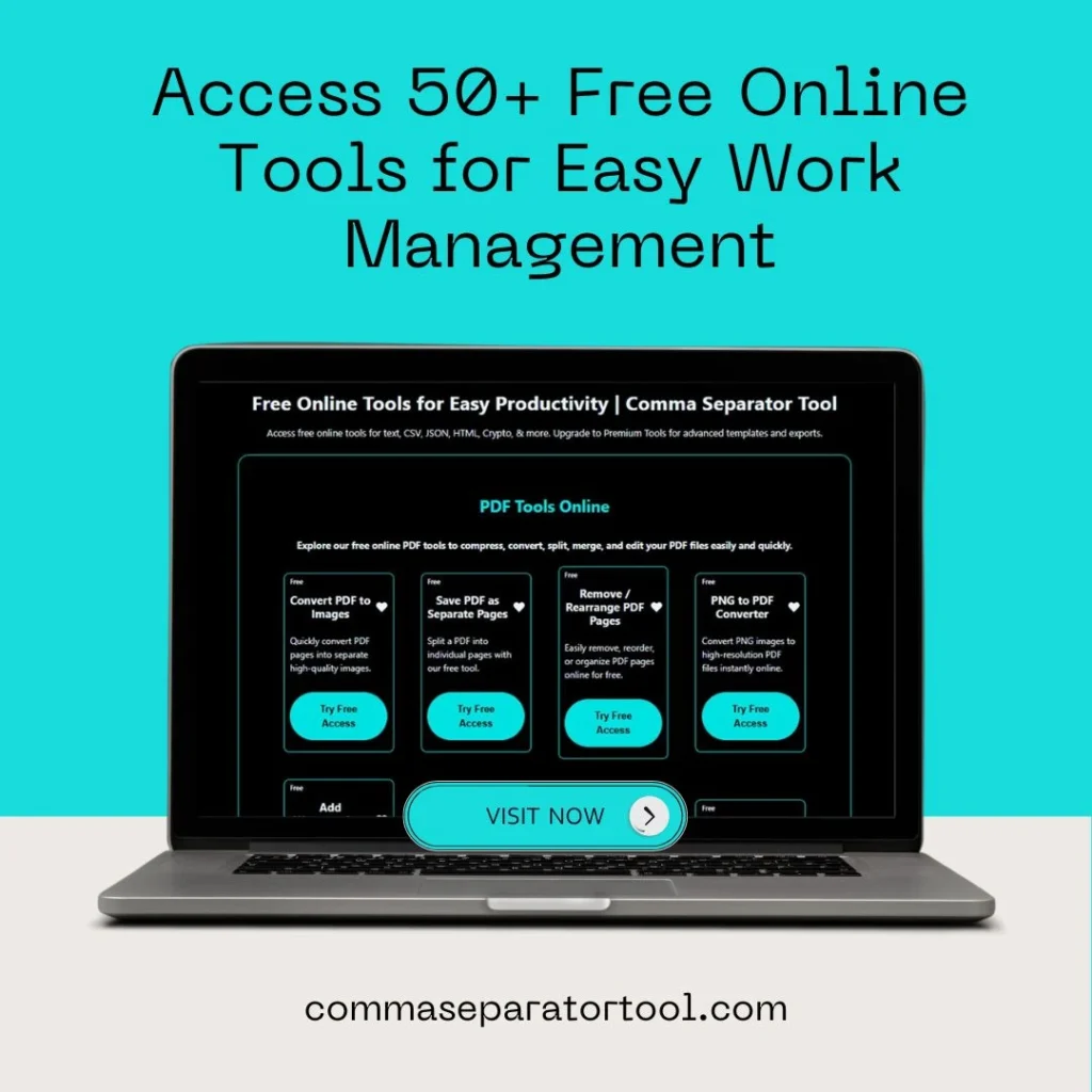 comma separator tool ads