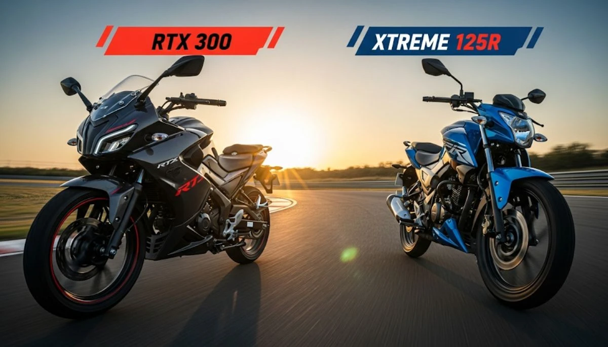 TVS RTX 300 vs Hero Xtreme 125R: Which Bike Suits Your Ride? scoopok.com TVS RTX 300 vs Hero Xtreme 125R Which Bike Suits Your Ride