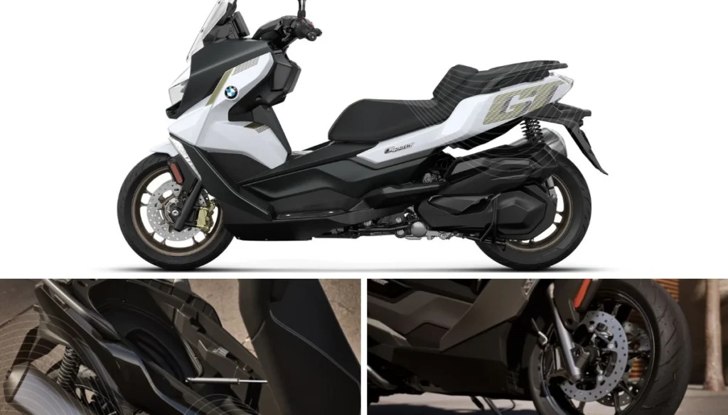 BMW C 400 GT 2025: Golden Wheels, ABS Pro, and Sleek Style! scoopok.com Premium Design and Comfort BMW C 400 GT